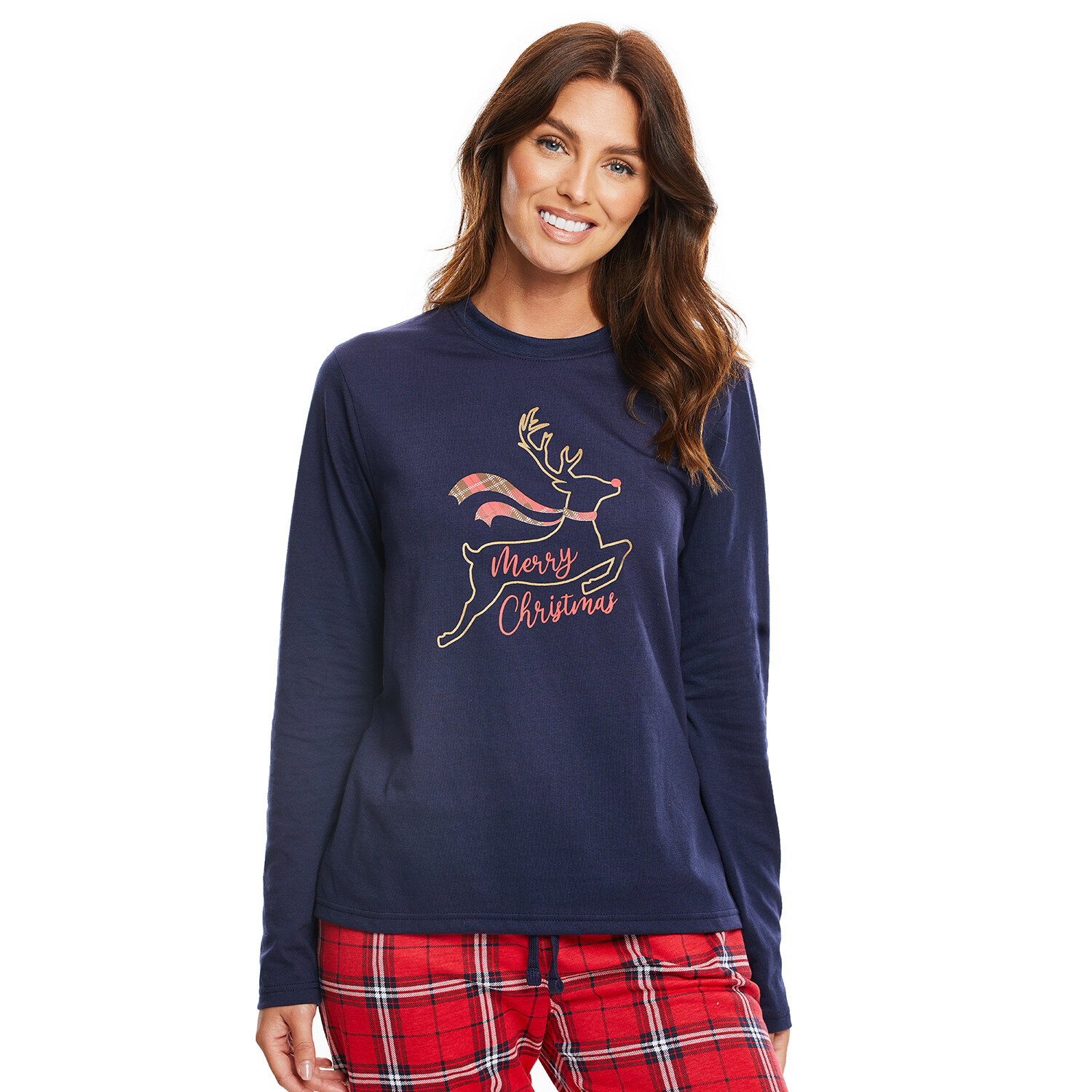 Ladies Reindeer Loungewear Set - 10-12 Image 2