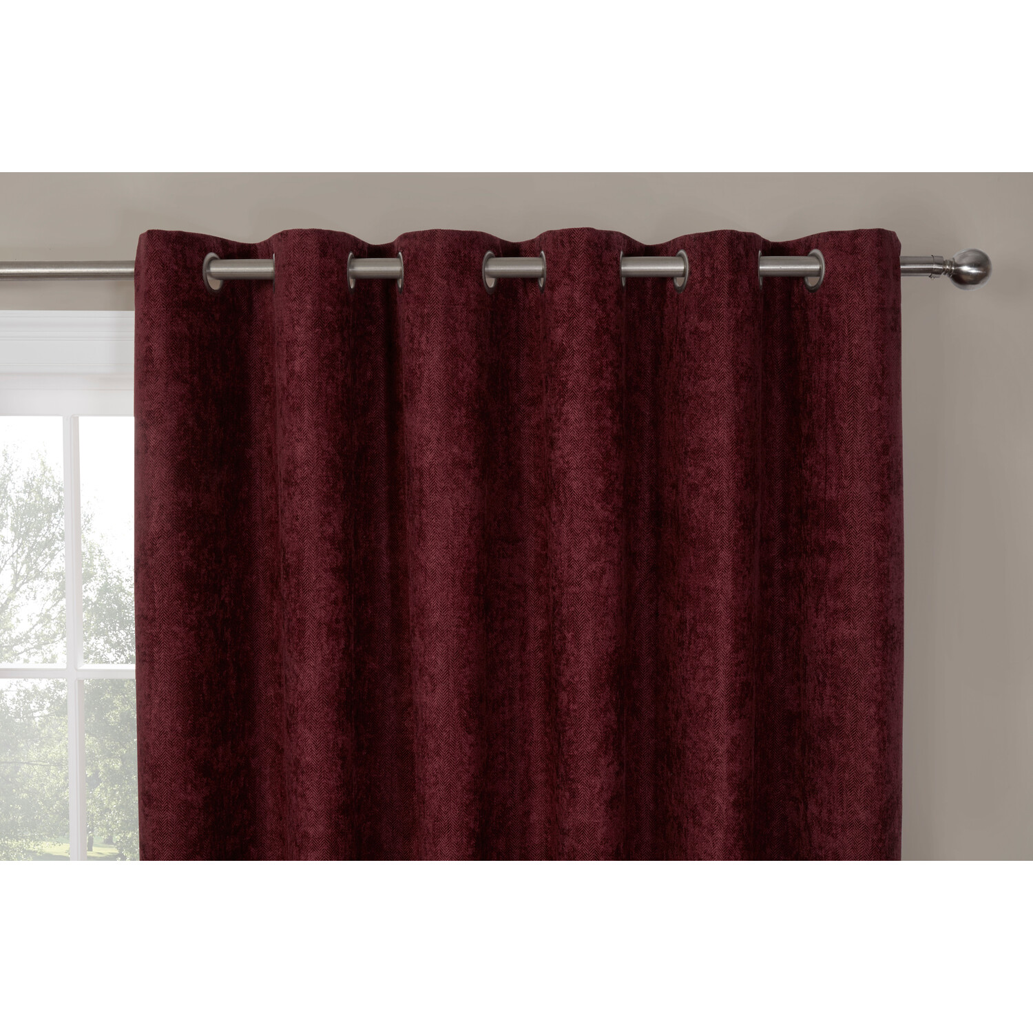 Divante Alden Mulberry Thermal Curtains 229cm Image 3