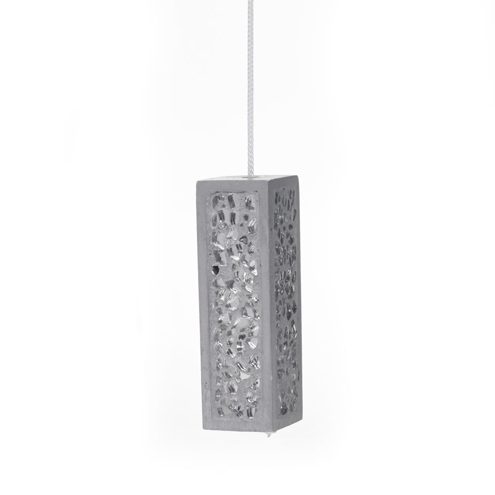 Wilko Light Pull Silver Mosaic Image