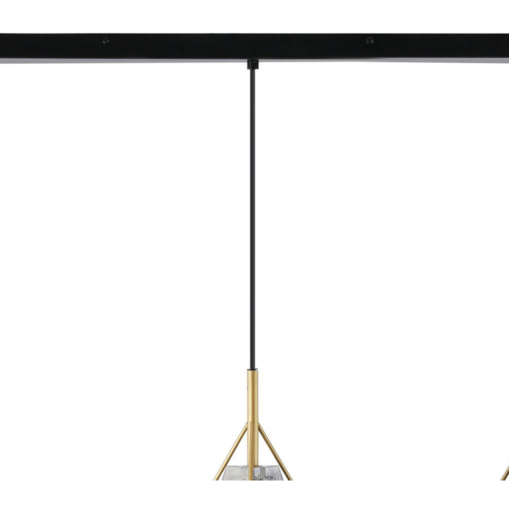 Parker Ceiling Fitting Black and Gold Image 4