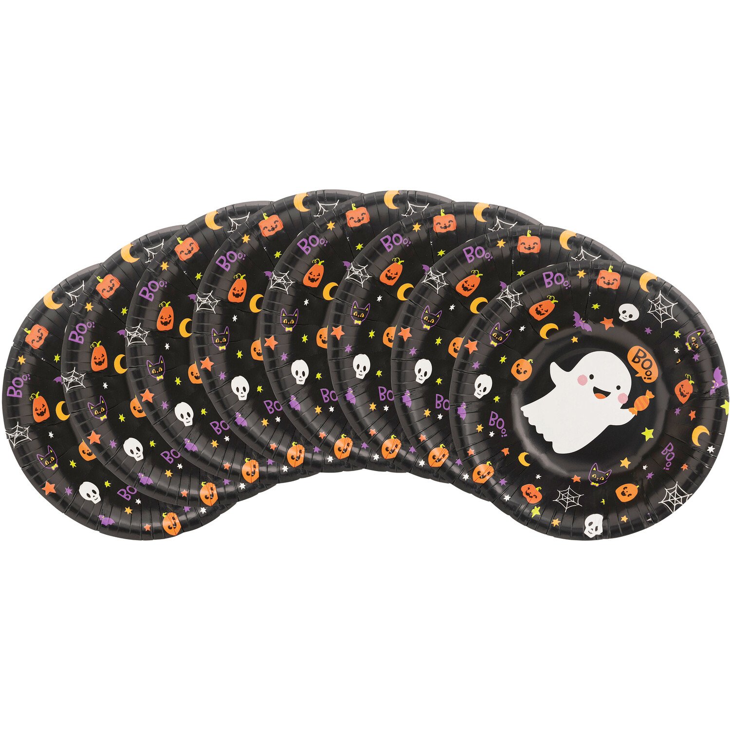 Pack of 8 Trick or Treat Bowls Black Image 4