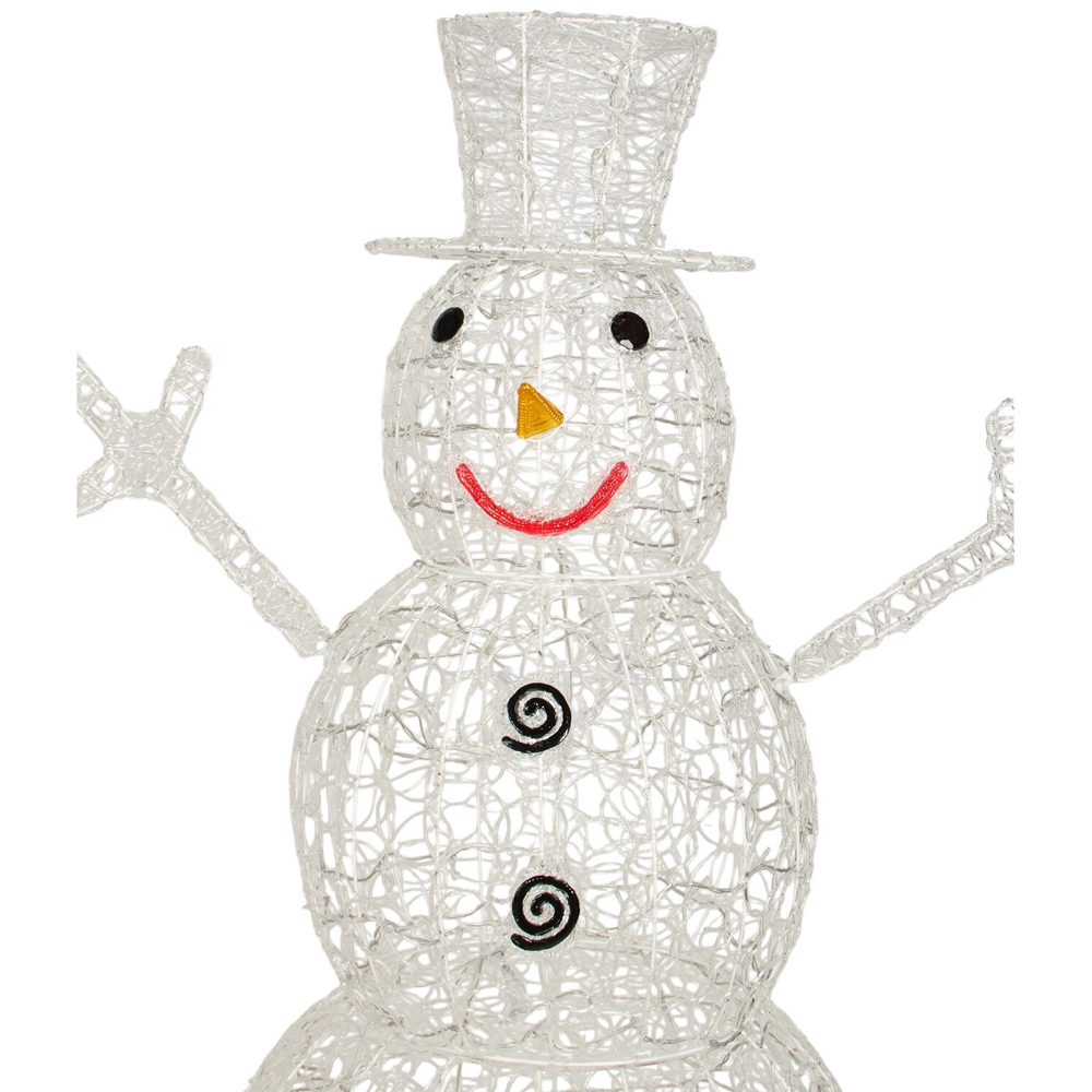 Extra Large Acrylic LED Snowman Decoration White Image 8