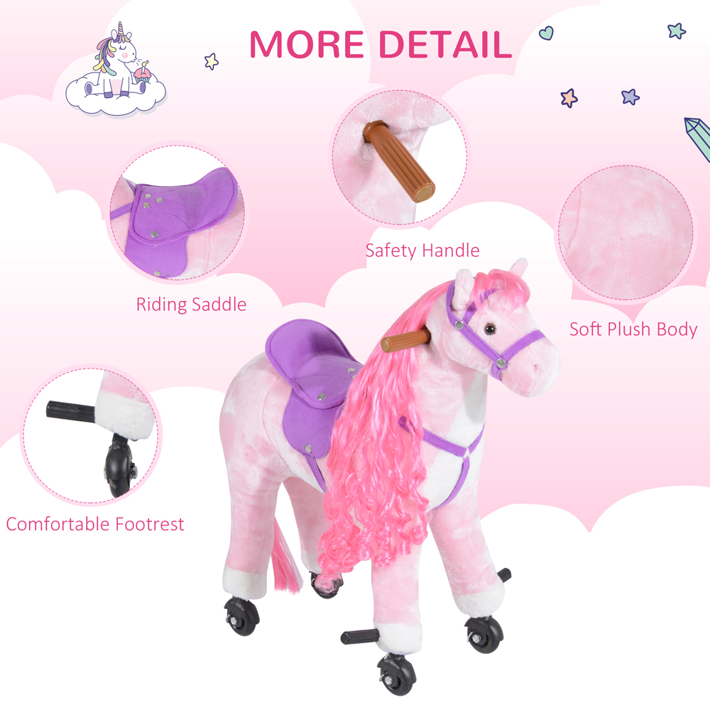 Tommy Toys Walking Horse Pony Toddler Ride On Pink Image 4