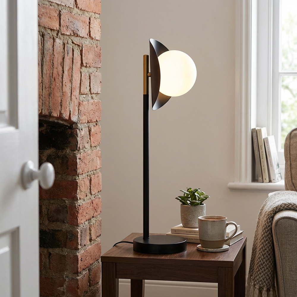 Callisto Table Lamp - Black and Gold Image 3