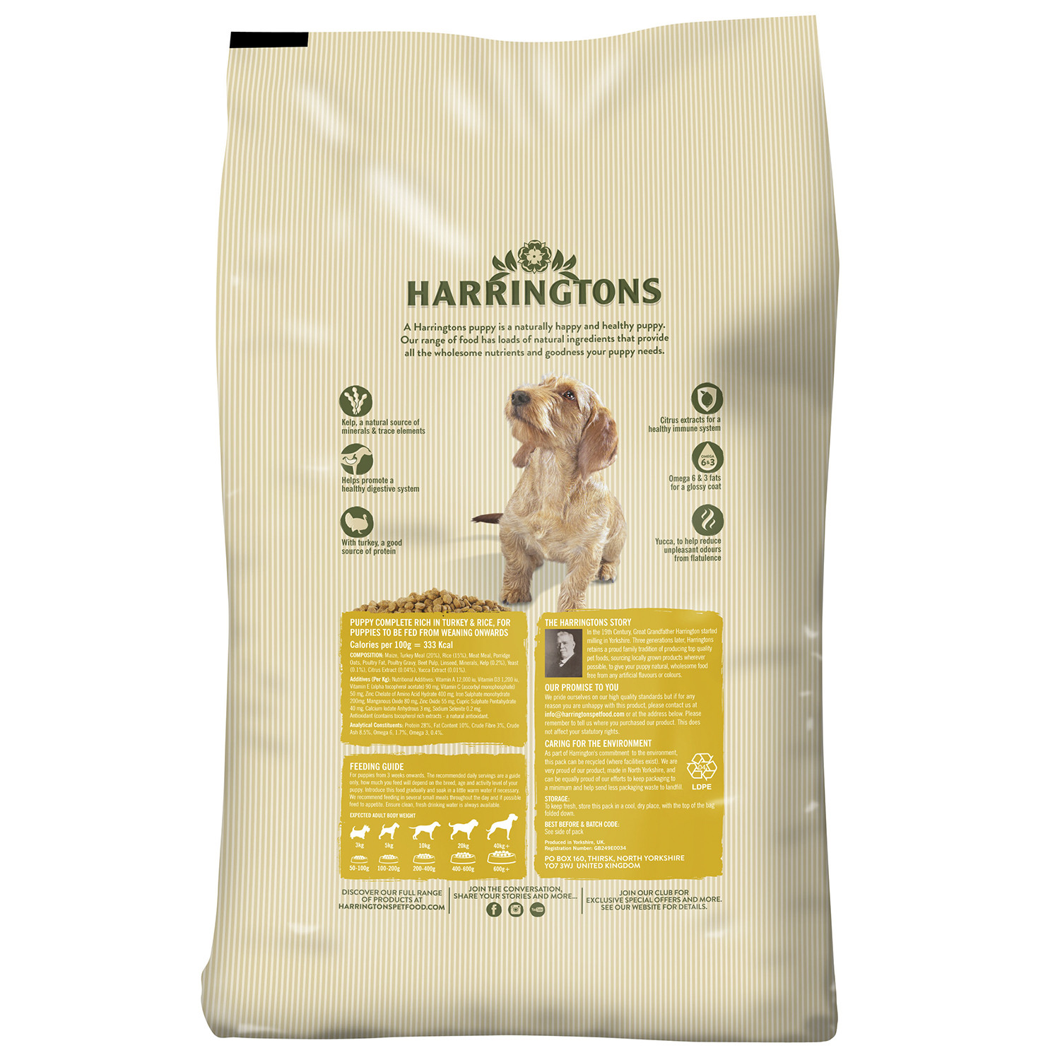 Harringtons Complete Turkey Puppy Food 10kg Image 2