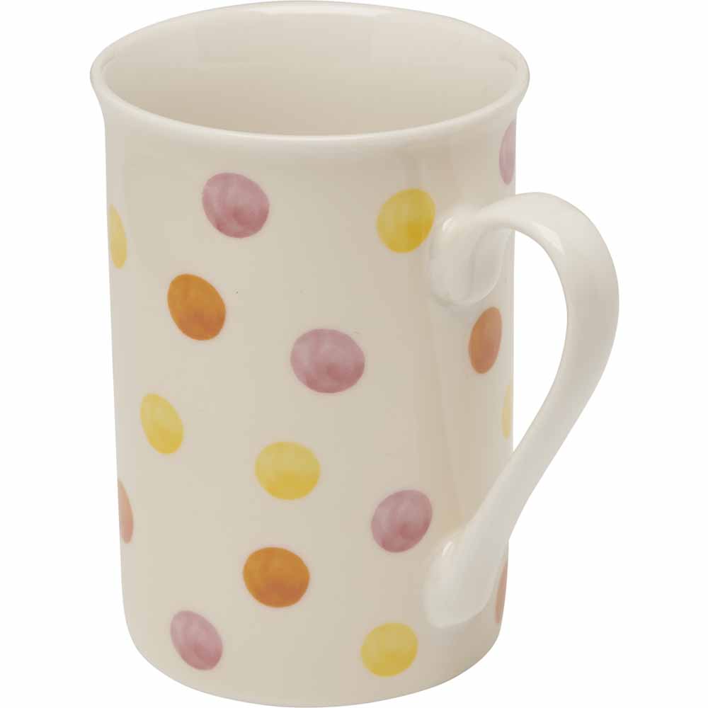 Wilko Pink Spots Mug Image 2