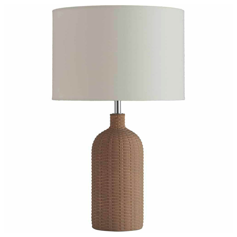 Wilko Natural Wicker Effect Table Lamp Image 1