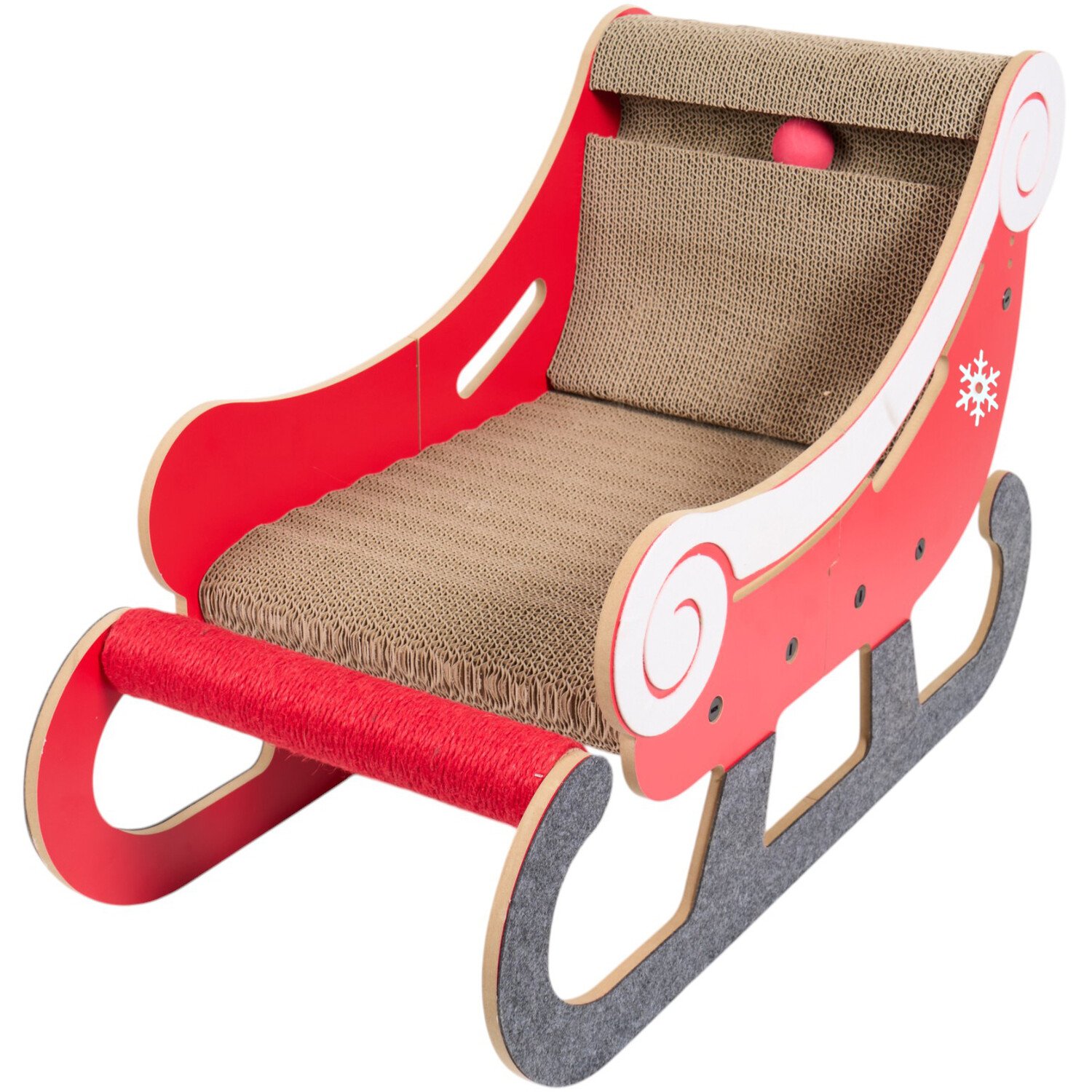 Christmas Sleigh Scratcher Red Image 2
