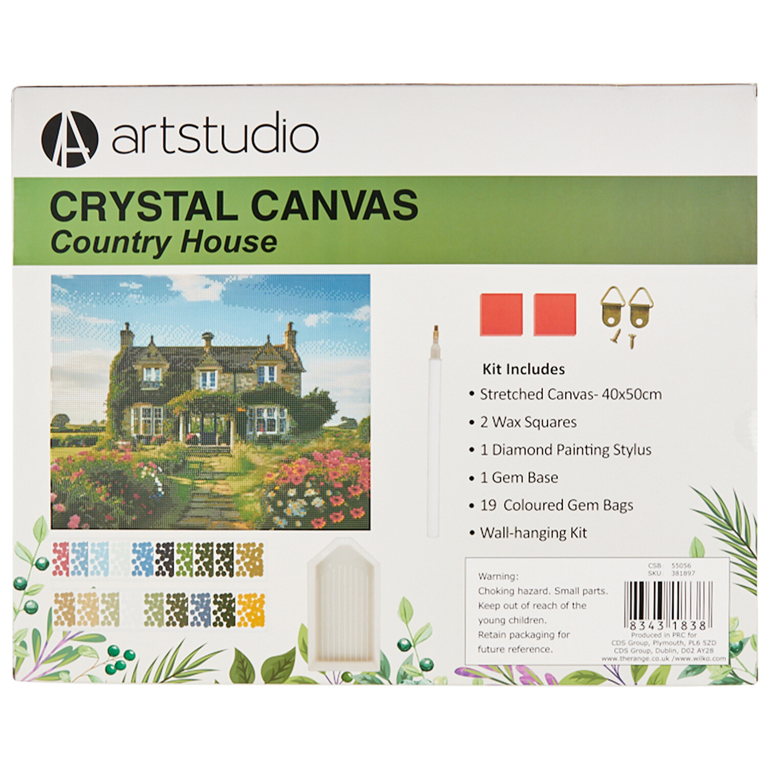 Country House Crystal Canvas - Multicolour Image 3