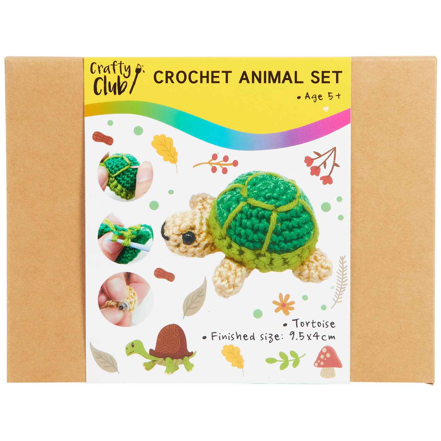 Crochet Animal Set - Multicolour Image 12