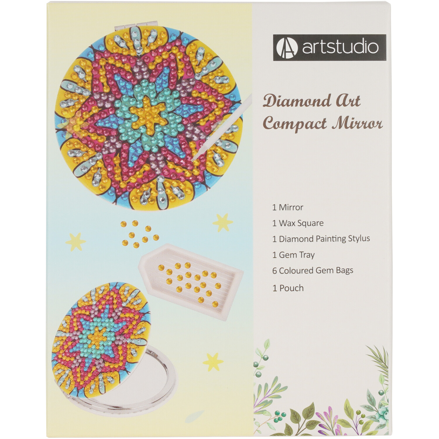 Diamond Art Compact Mirror Kit Image 2