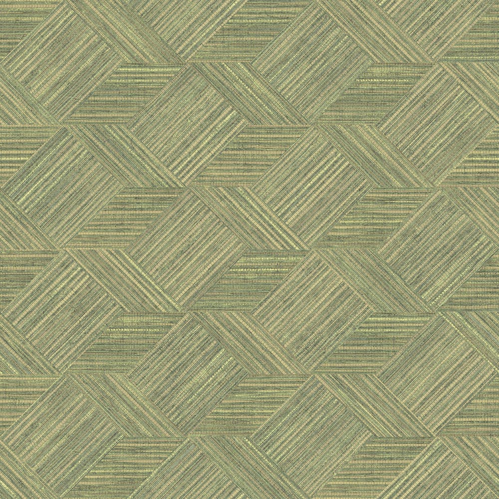 Galerie Evergreen Geometric Grassy Green Wallpaper Image 1