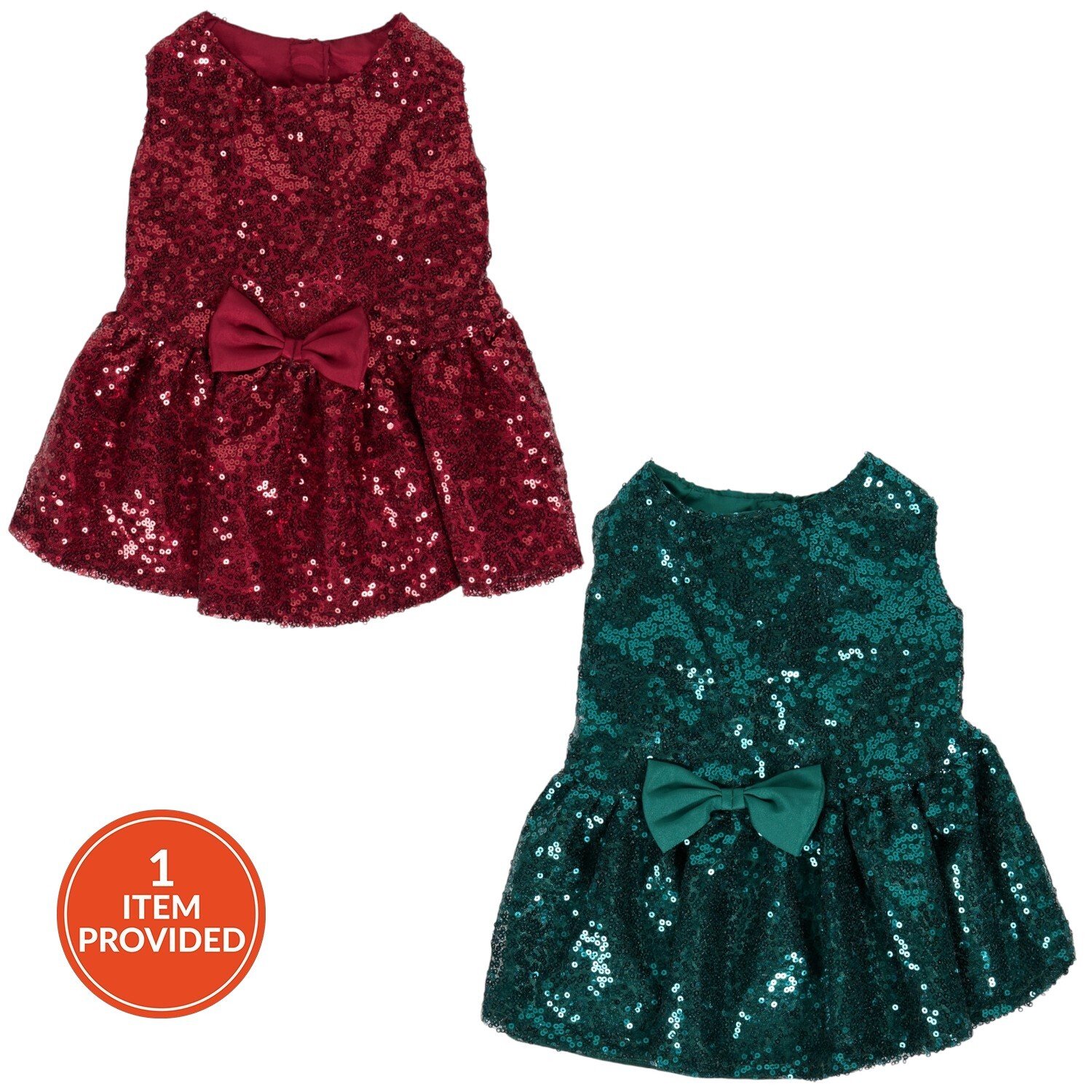 Sparkly Christmas Dog Dress L Image 6