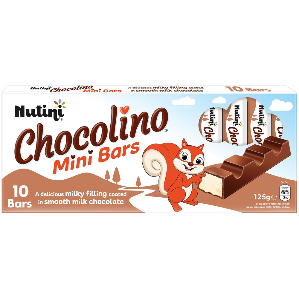 Nutini Chocolino Mini Bars 10 Pack Image