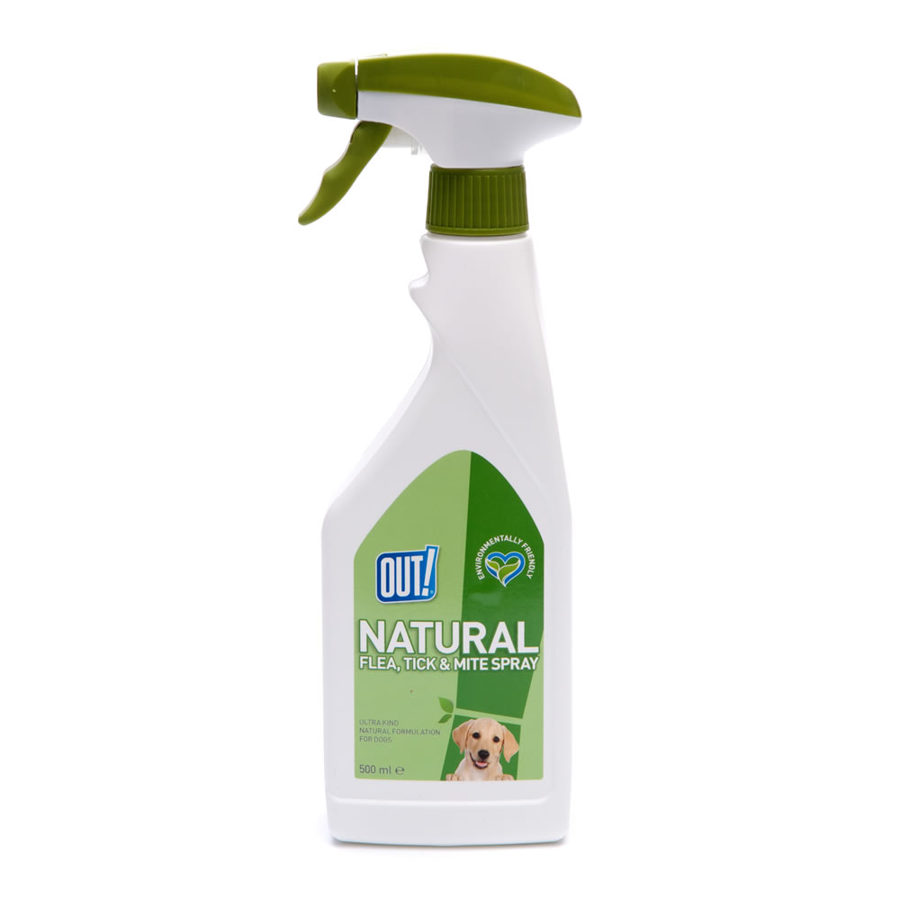 OUT! Natural Flea, Tick and Mite Spray 500ml Image 1