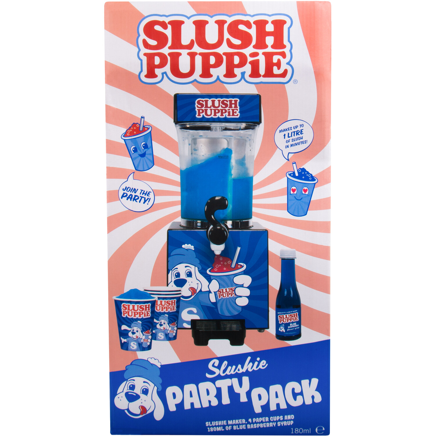 G&G Slush Puppie Blue Raspberry Flavoured Slushie Party Pack Image 1