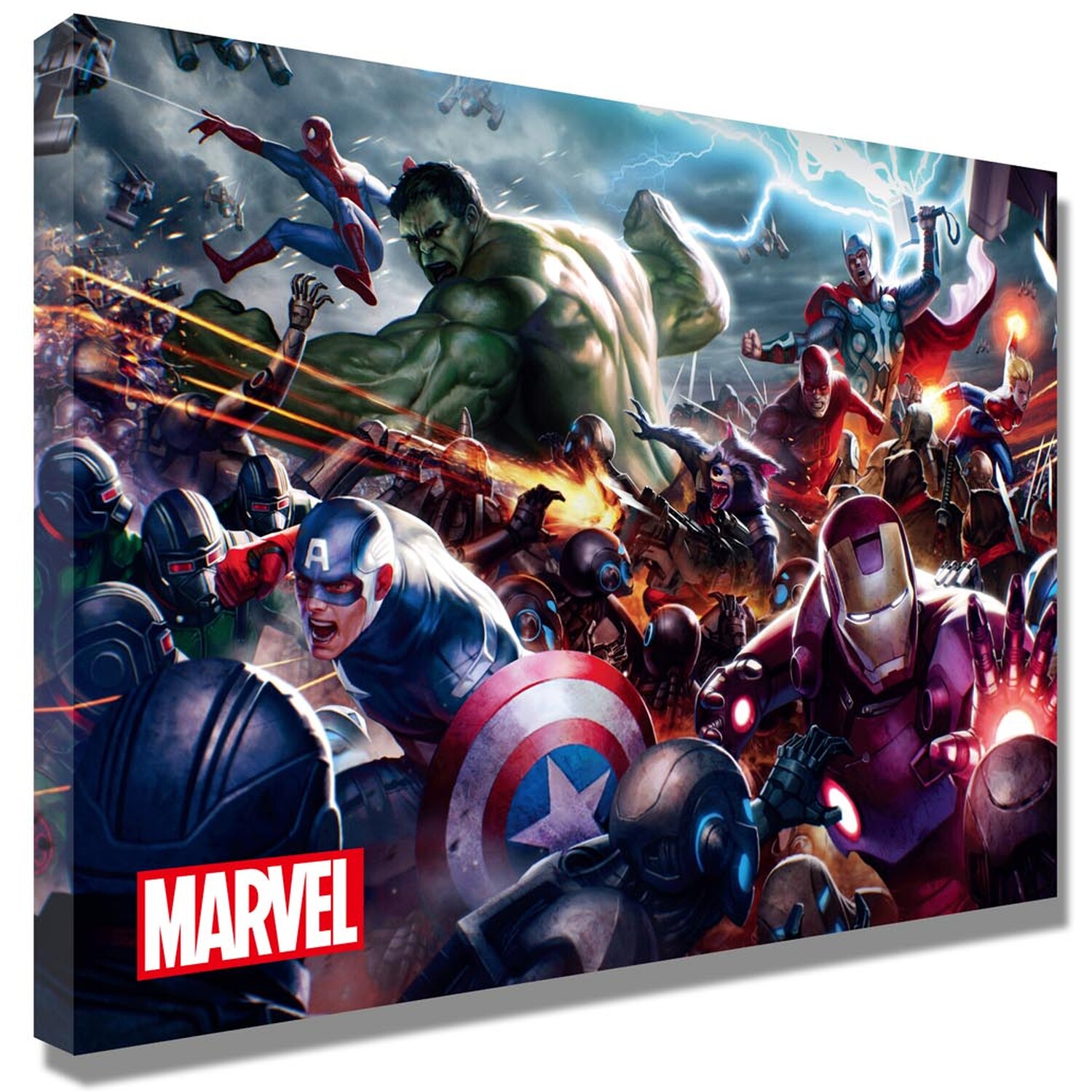 Marvel Heroes Battle Canvas Image 2