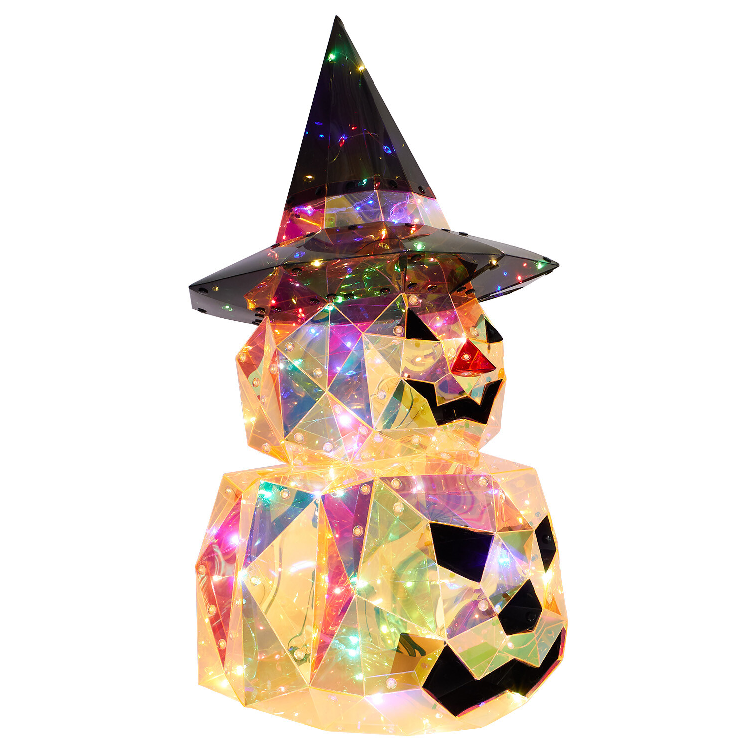 Crystal Effect Stacked Pumpkin Orange Image 3