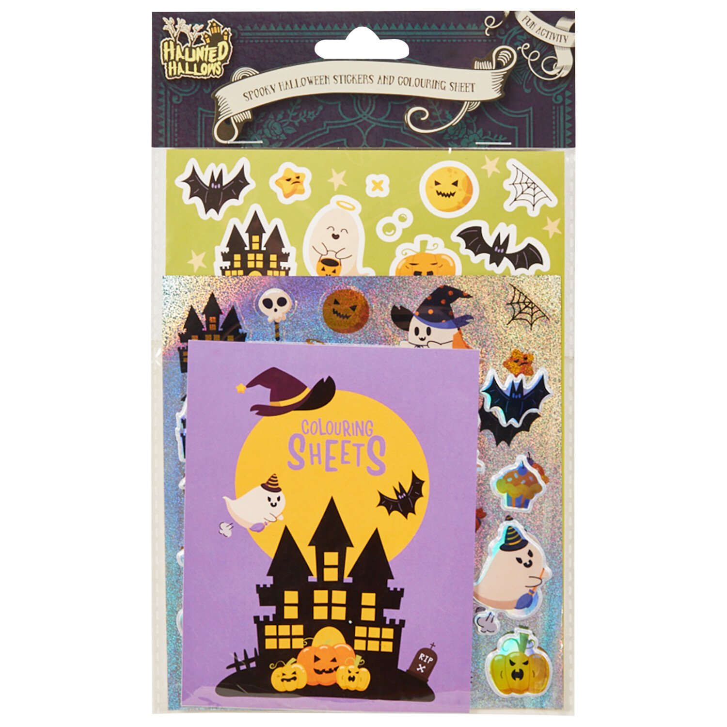 Spooky Stickers and Colouring Sheets - Multicolour Image