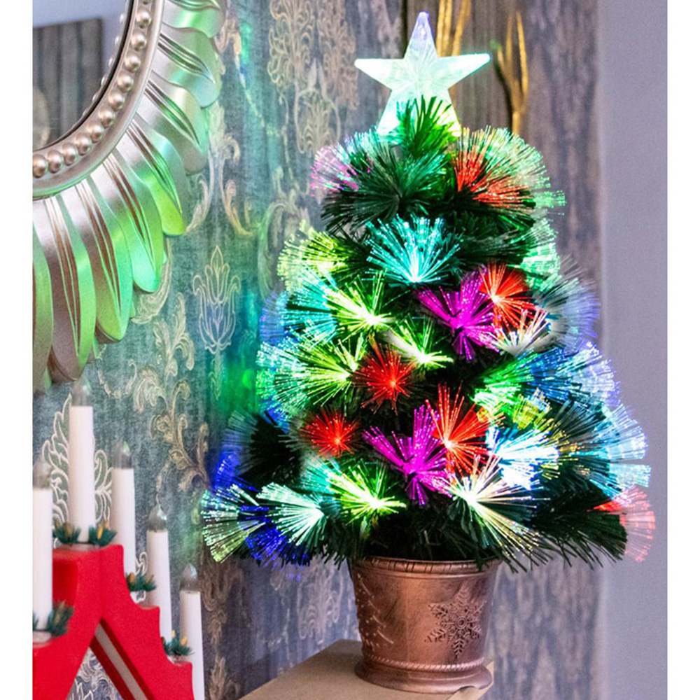 Shatchi Firework Fibre Optic Artificial Christmas Tree 5ft Image 4