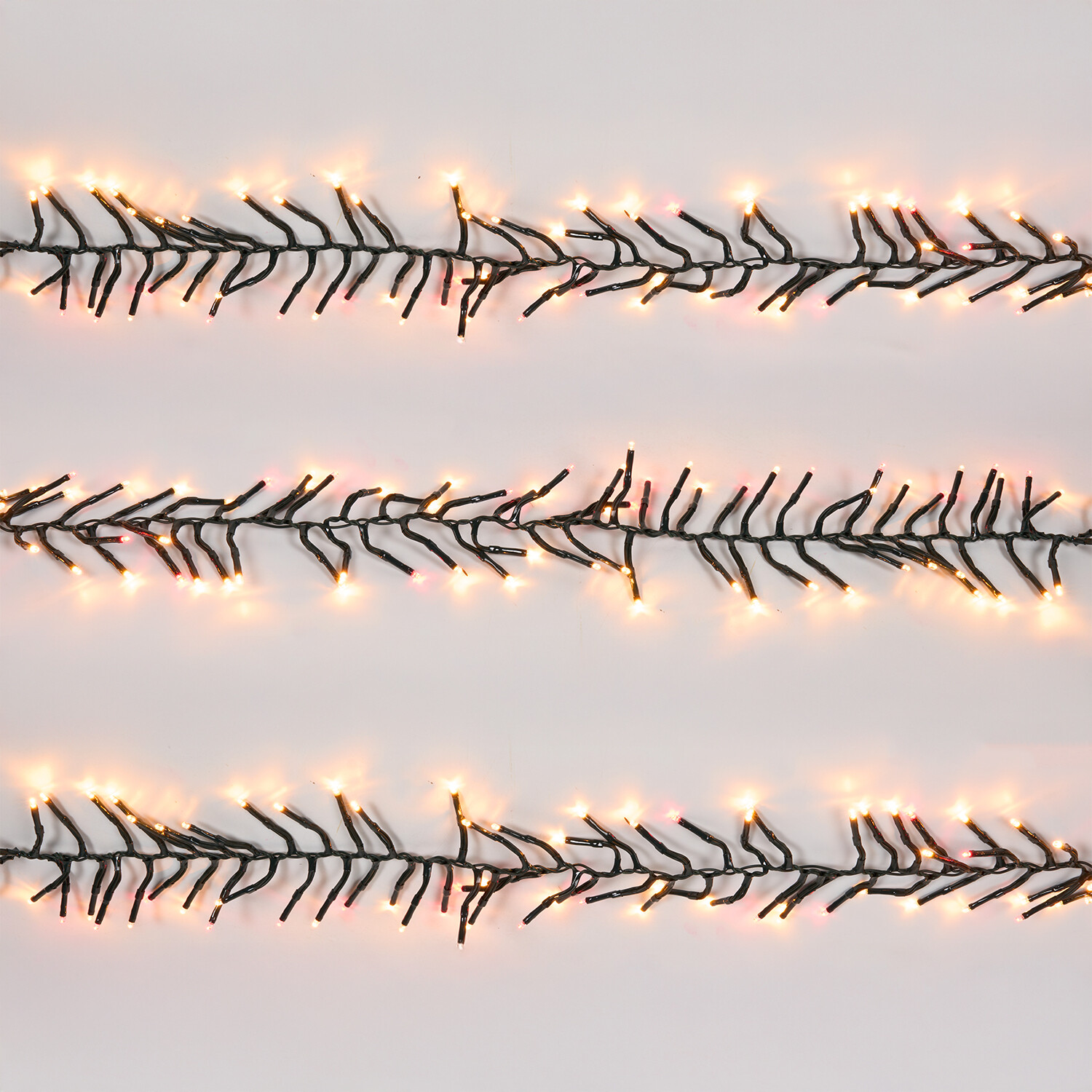 Cluster LED Light Chain Red and Gold 1000 Image 4