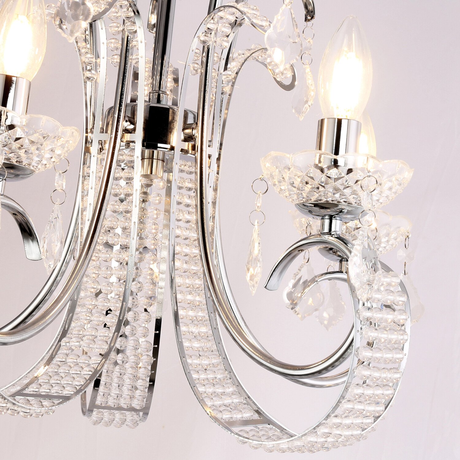 Malani Chandelier Chrome Image 5
