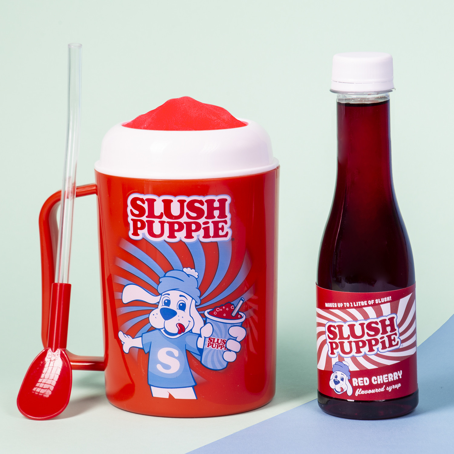 G&G Slush Puppie Red Cherry Slushie Making Cup and Syrup Image 2