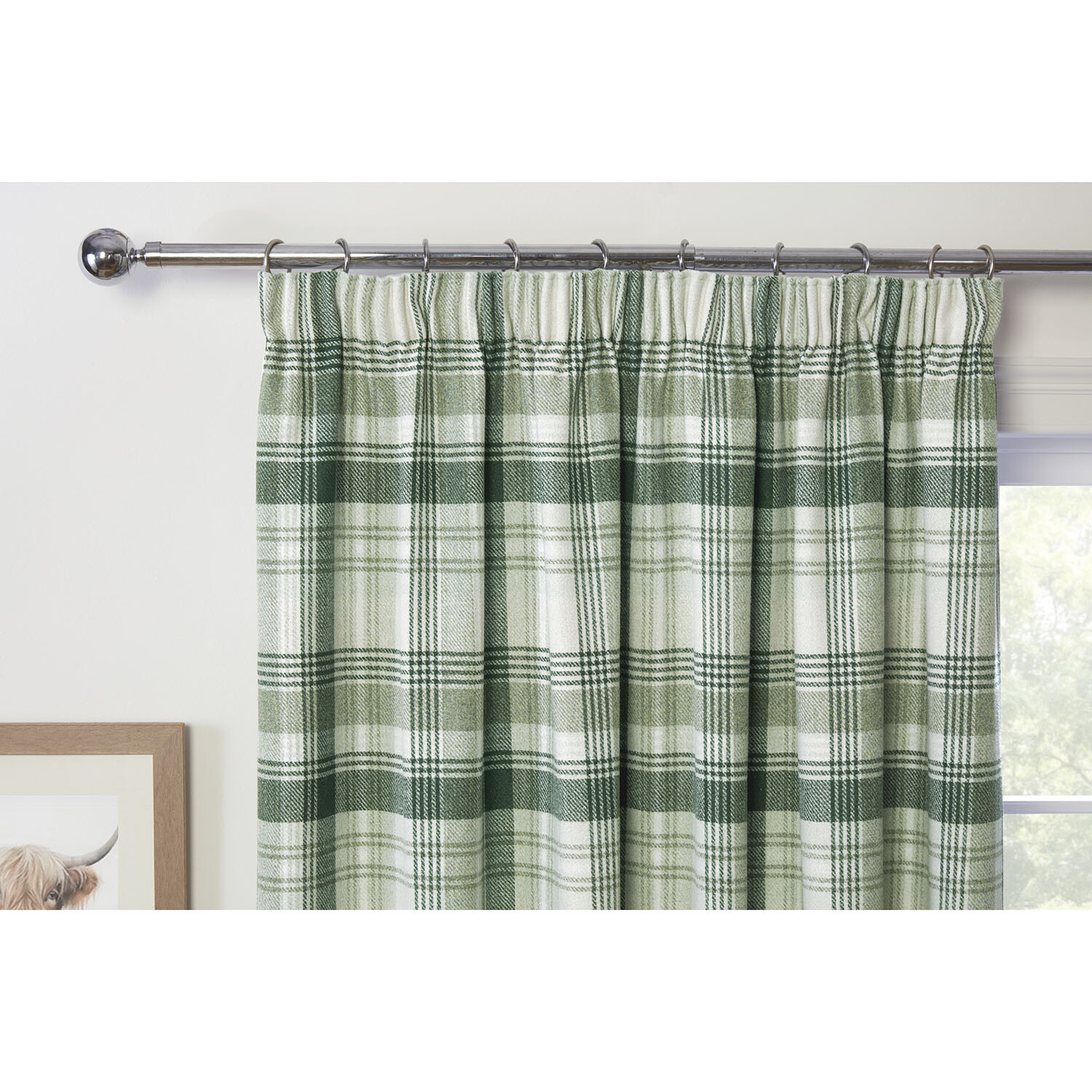 Henderson Thermal Curtain - Green / 168cm / 229cm Image 3