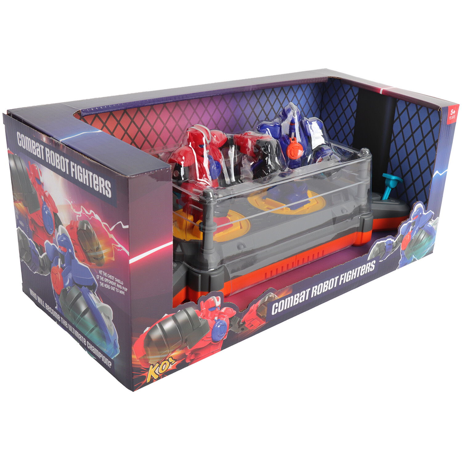 Pack of 2 Combat Robot Fighters - Multicolour Image 4