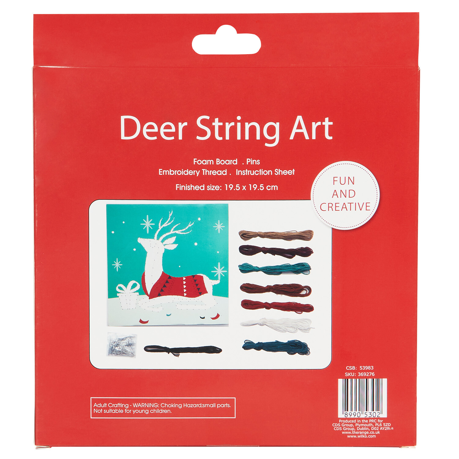 Deer String Art Kit - Multicolour Image 2
