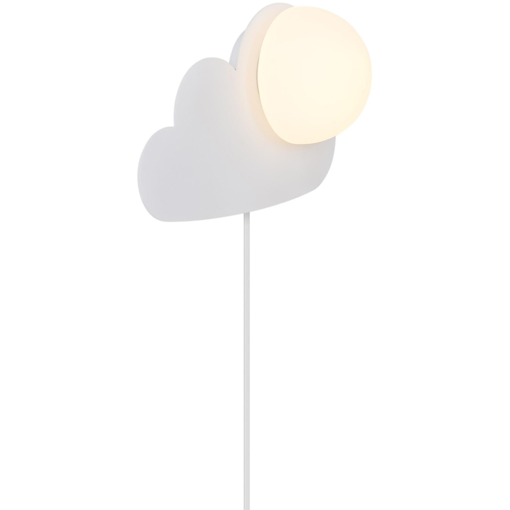 Nordlux Skyku Cloud White Opal Glass Shade Wall Light Image 5