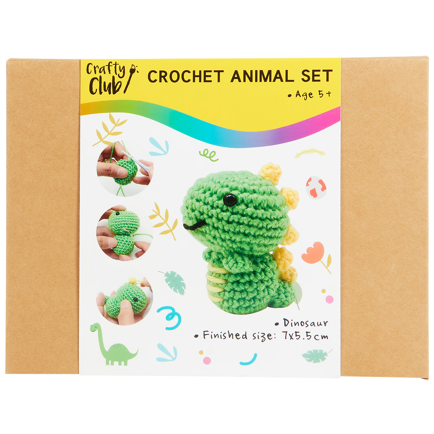 Crochet Animal Set - Multicolour Image 5