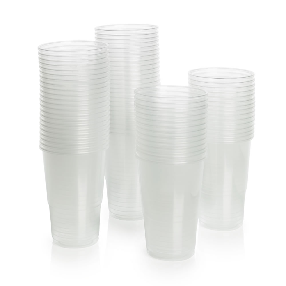 Wilko Party Tumblers Clear Small 75pk Image