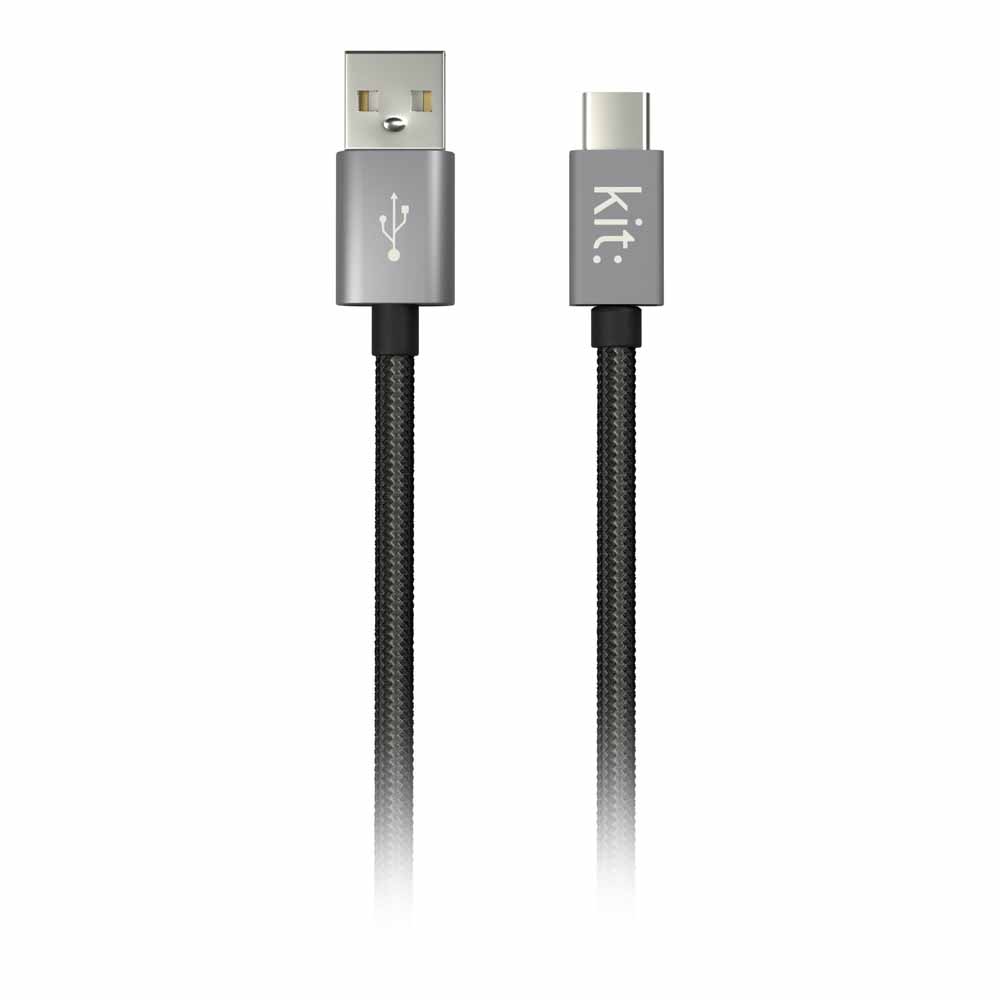 Kit Premium USBC Cable 1m Space Grey Wilko
