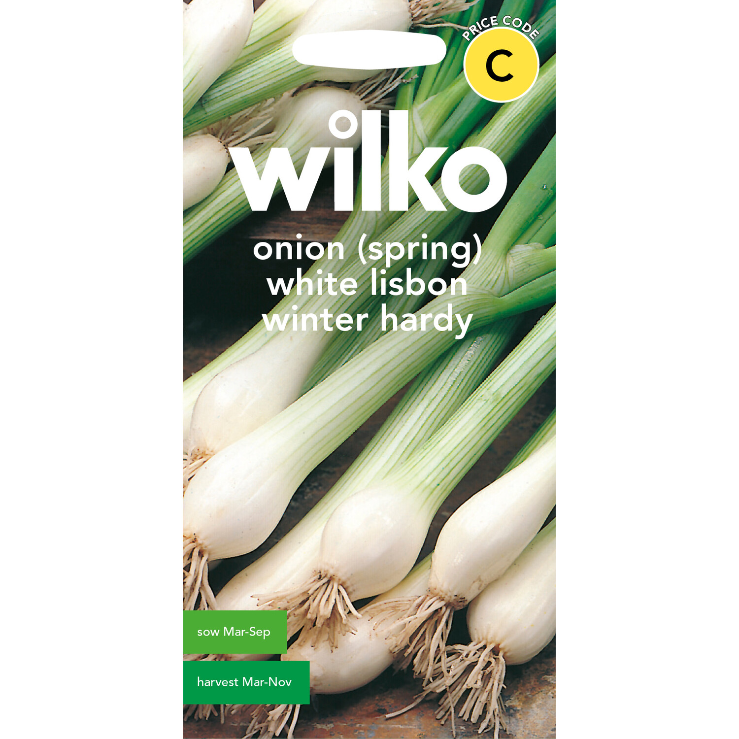 Winter Hardy White Lisbon Spring Onion Seeds White Image 1