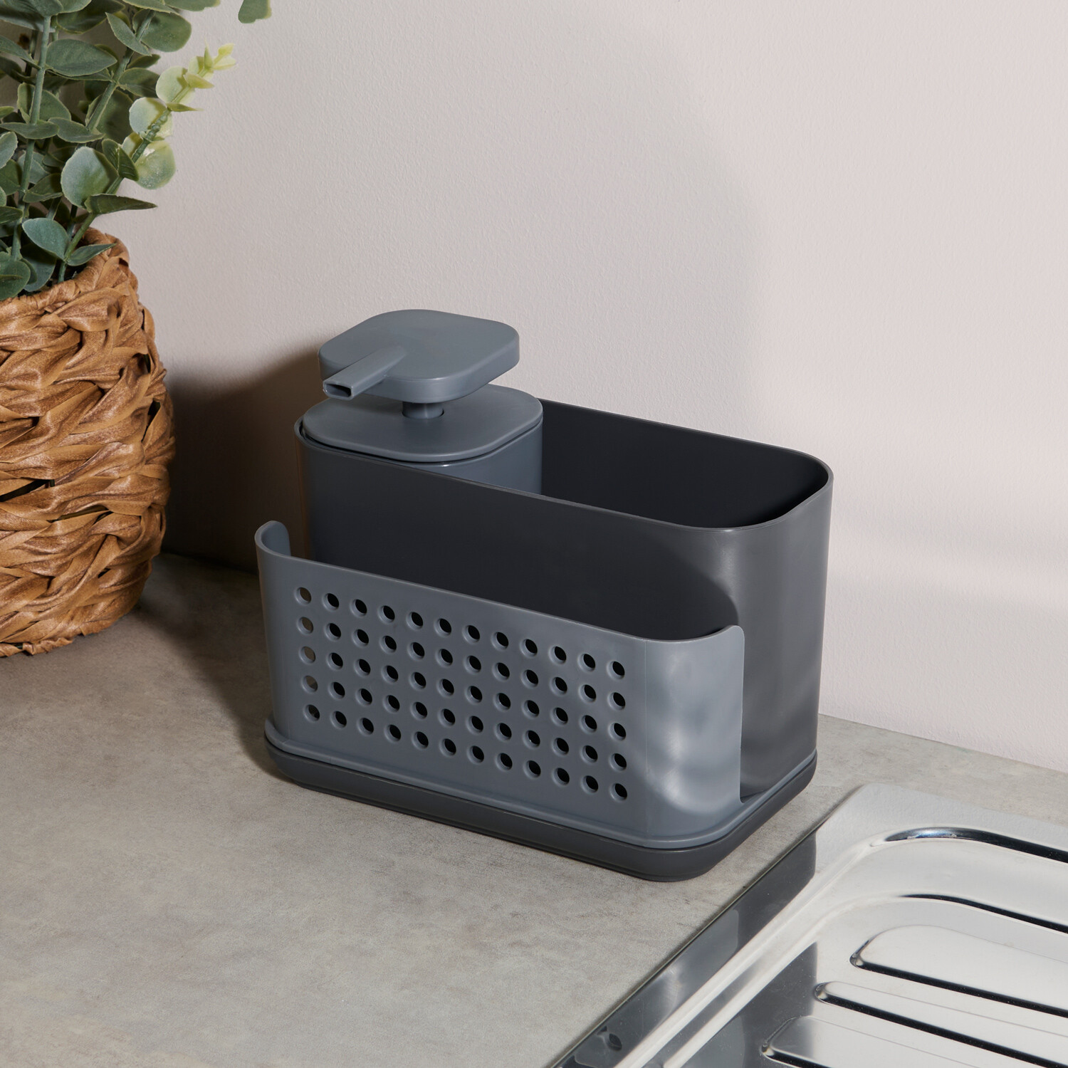 Kitchen Master Countertop Caddy Grey Image 2