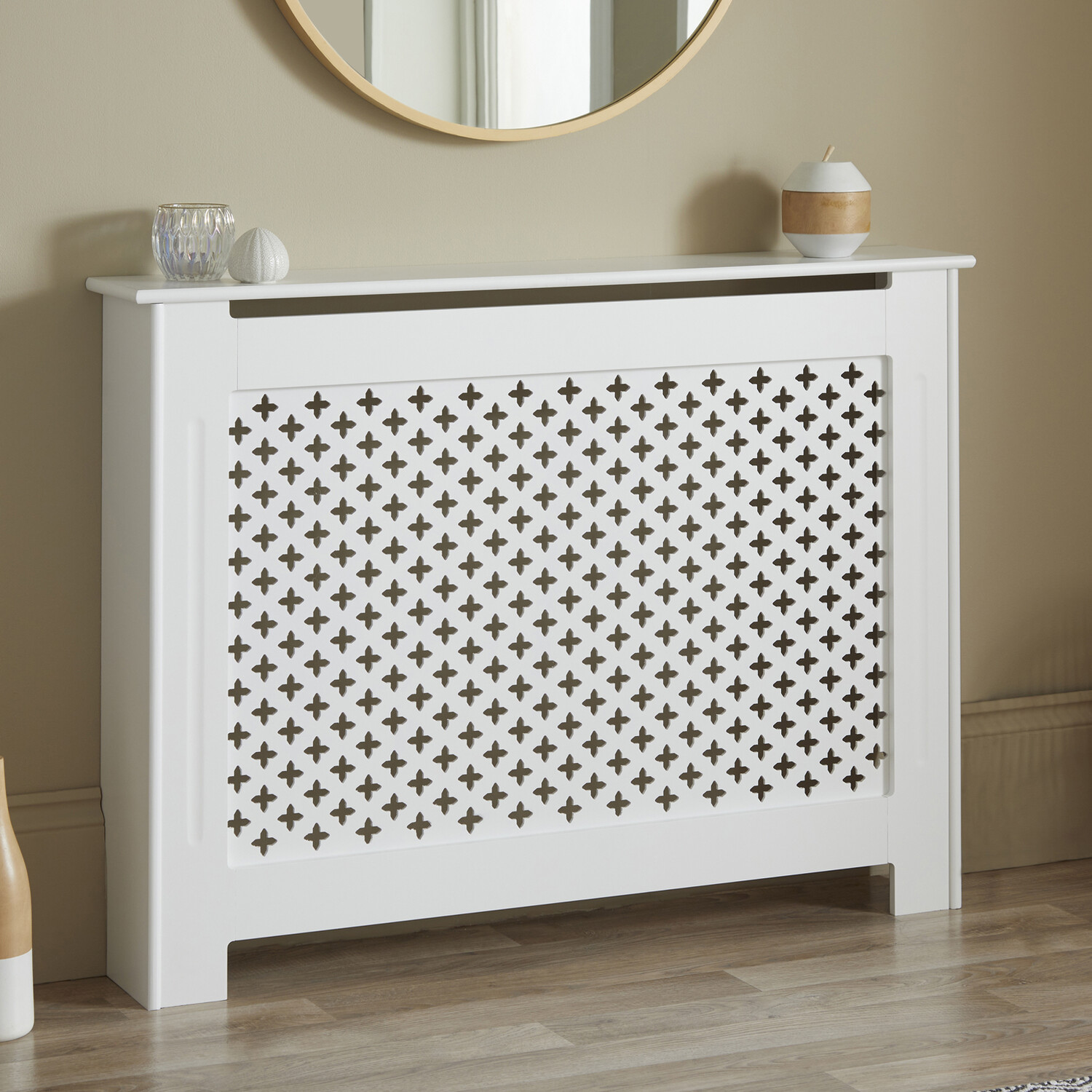 Classic Mini Radiator Cabinet White 111.5cm Image 3