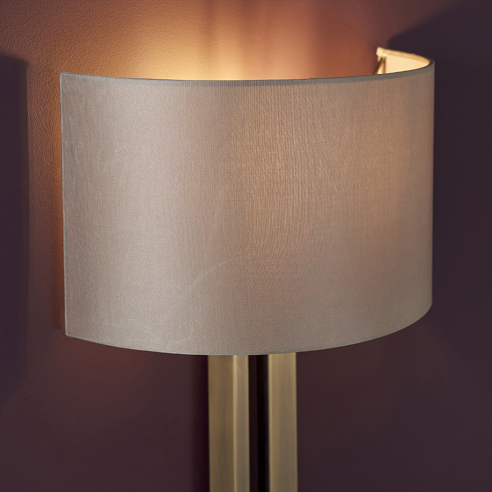Merano Macerata Antique Brass and Mink Wall Lamp Image 5
