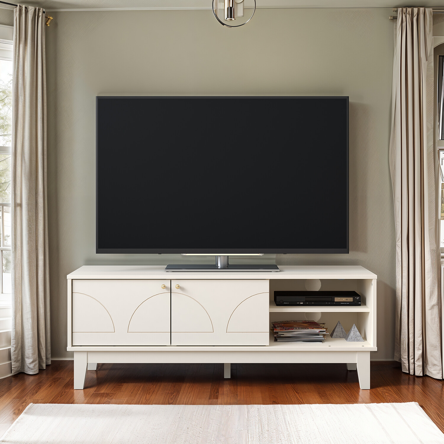 Florence TV Unit - Ivory Image 1