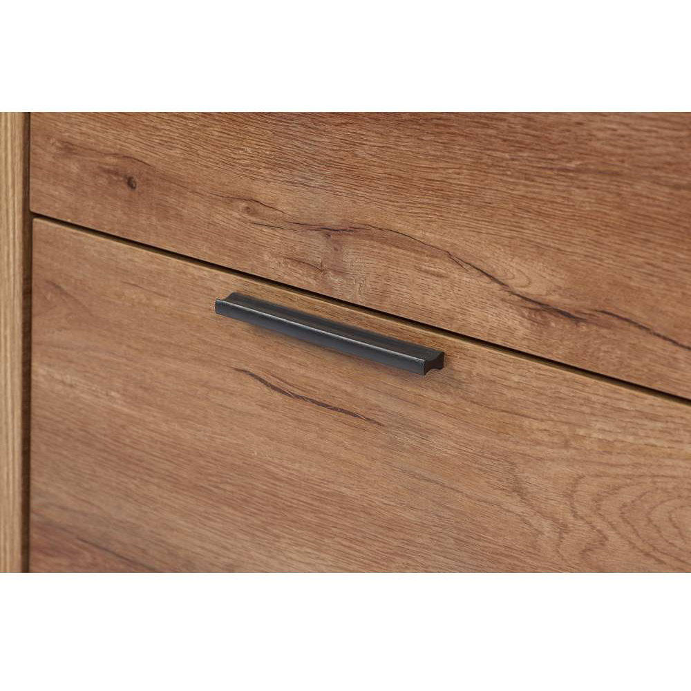 Stockwell Single Drawer Single Shelf Brown Bedside Table Image 5