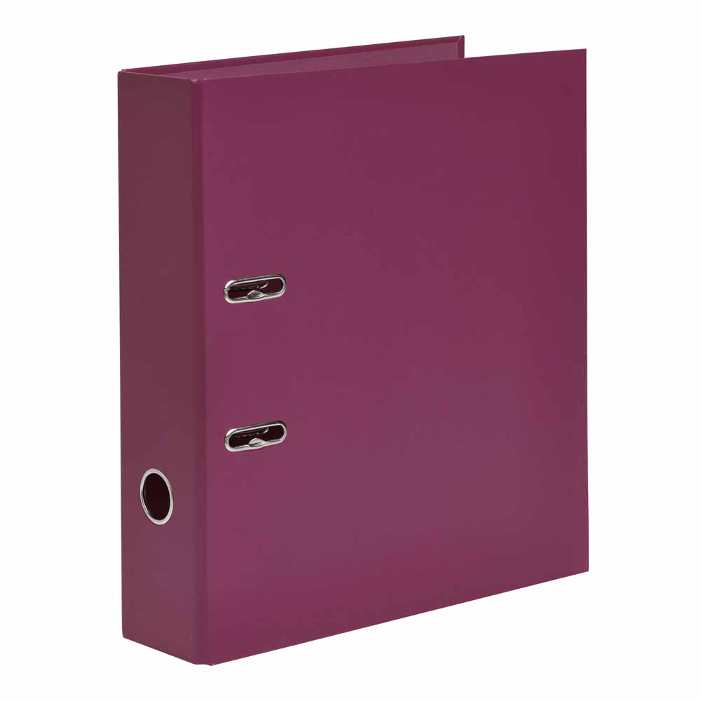 Wilko A4 Pink Lever Arch File Image