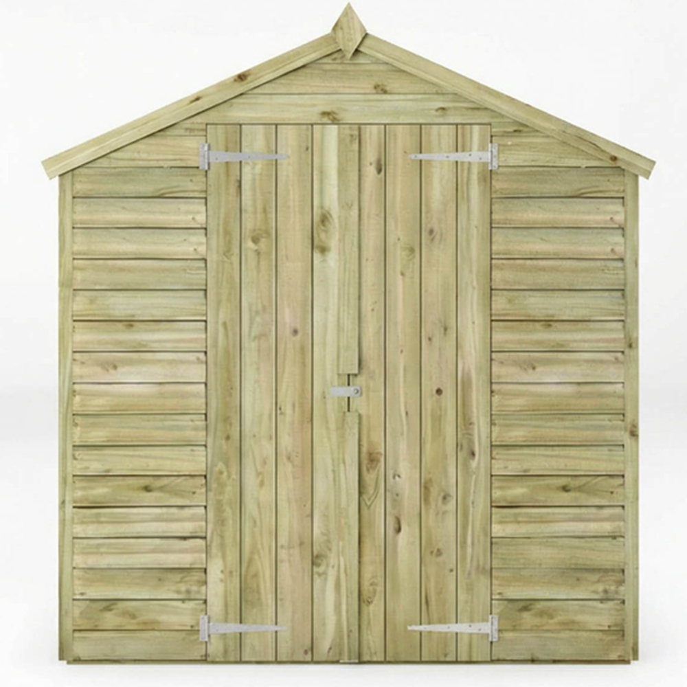 Mercia 4 x 6ft Double Door Overlap Apex Shed Image 4