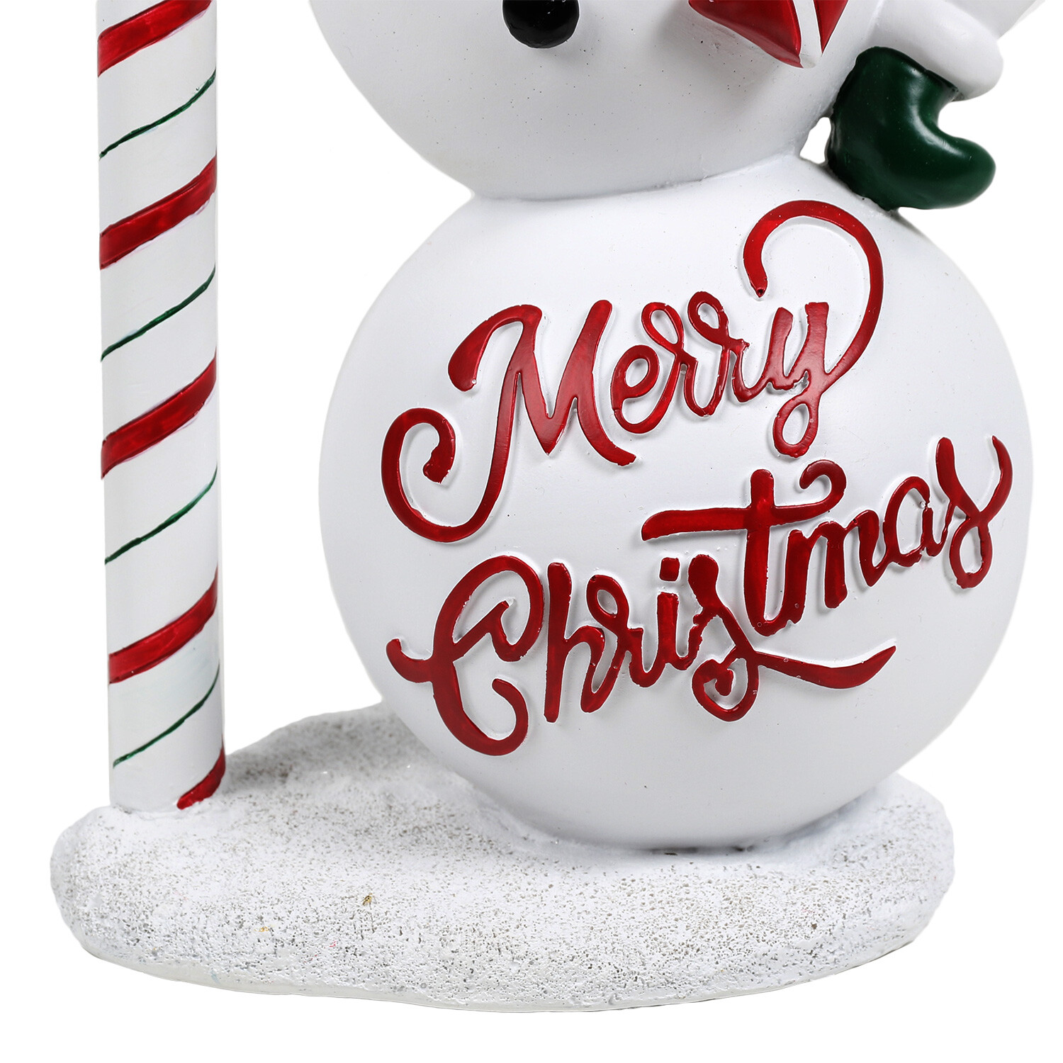 Candy Cane Snowman Lollipop Decoration Image 3