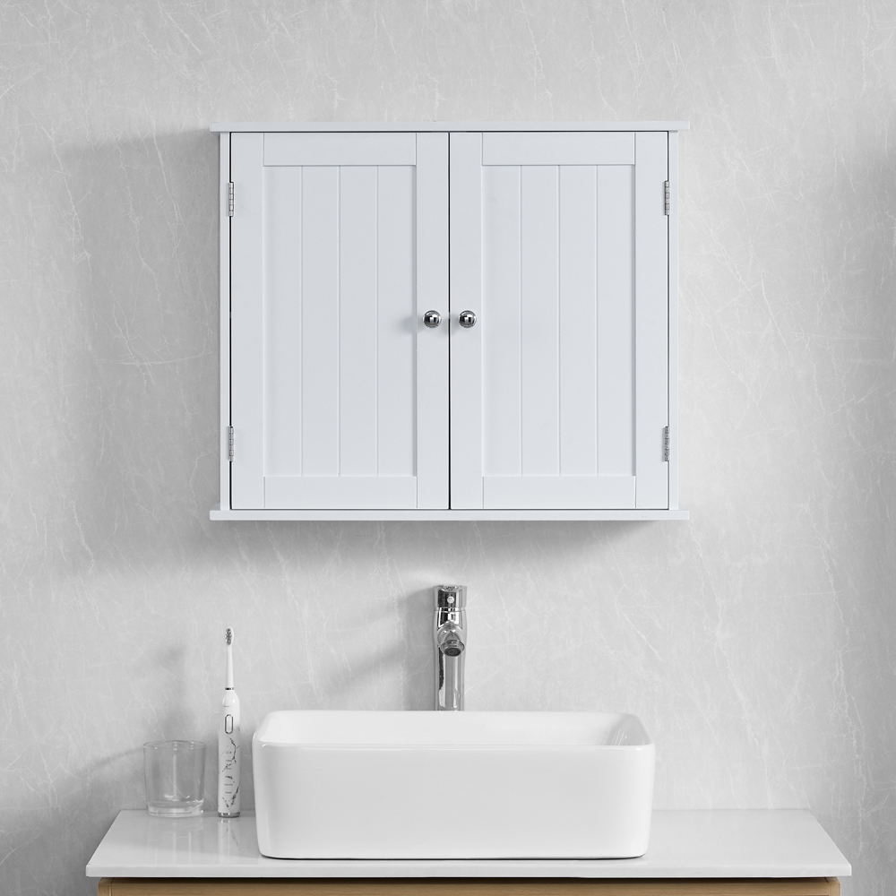 BATH VIDA Priano White 2 Door Bathroom Cabinet Image 4