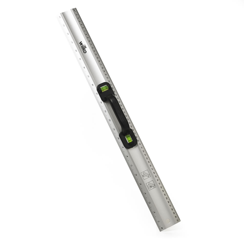 Wilko Ruler and Level 60cm Image