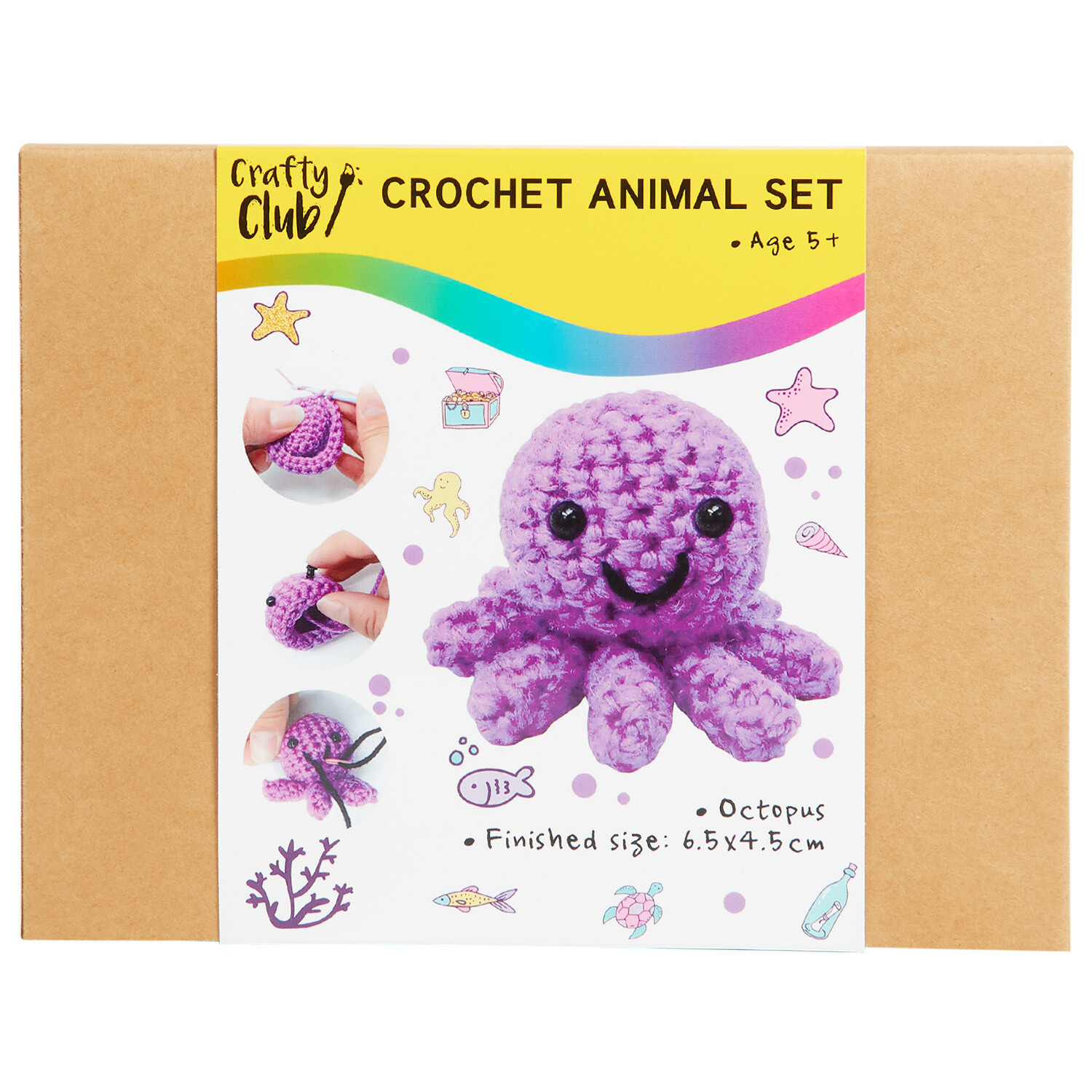 Crochet Animal Set - Multicolour Image 1