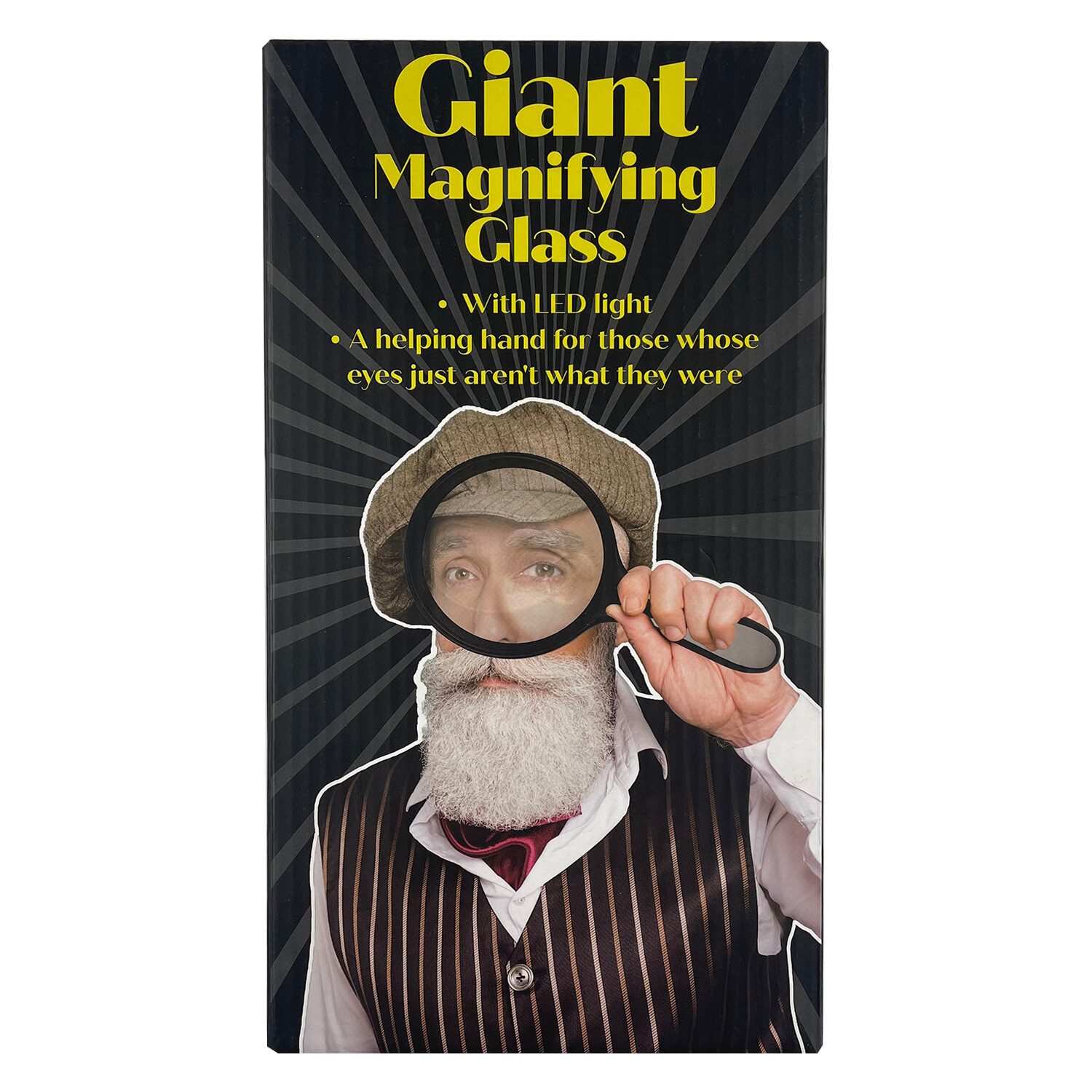 Giant Magnifying Glass Black Wilko