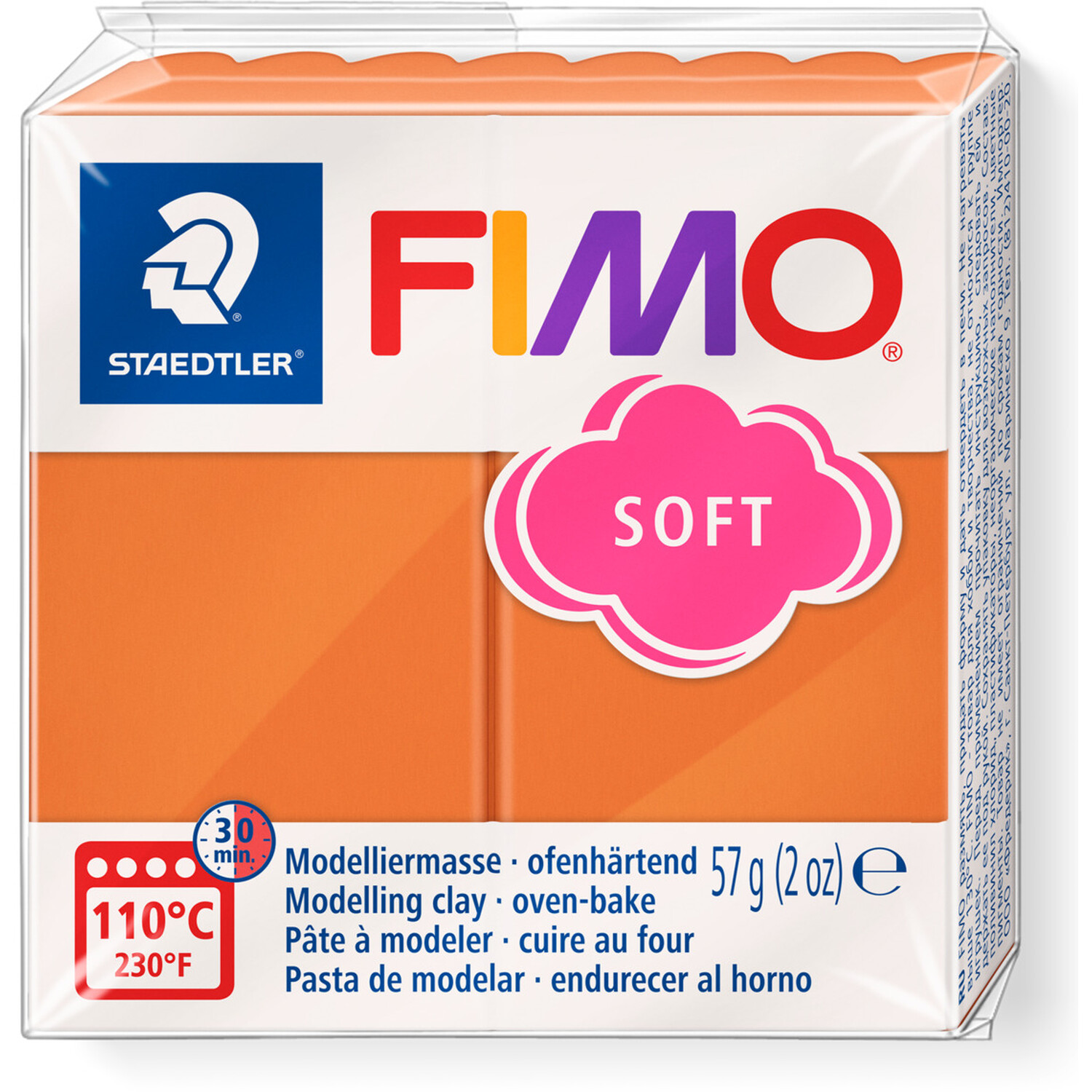 Staedtler FIMO Soft Modelling Clay Block - Cognac Image 1