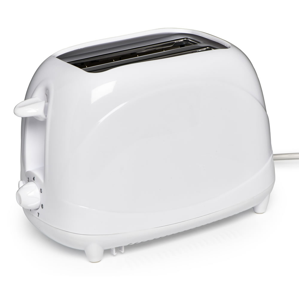 Wilko White 2 Slice Toaster Image