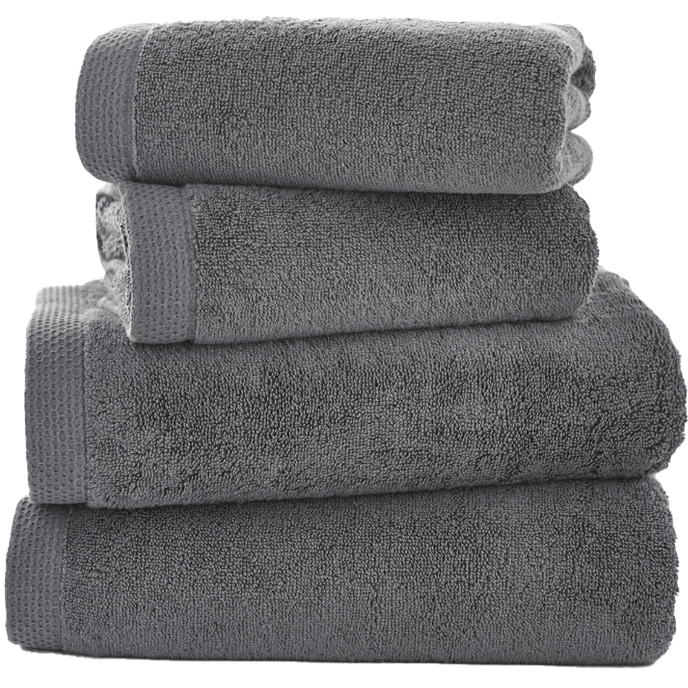 The Lyndon Company Egyptian Spa Charcoal Hand Towel 2 Pack Image